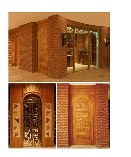 FWC custom design wine cellar doors