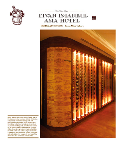 FWC walk-in wine cellar Divan Istanbul Asia Hotel